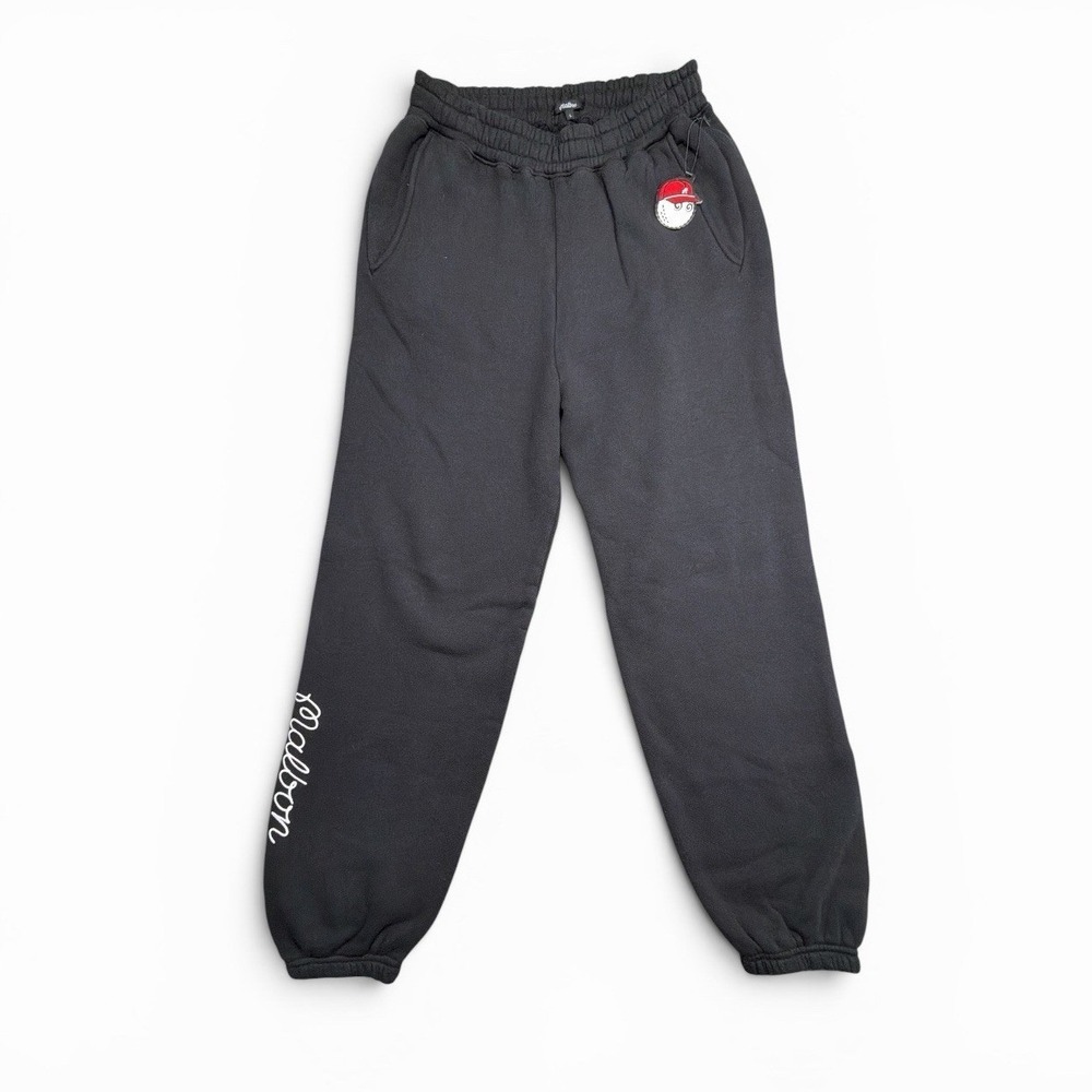 Malbon Golf Performance Clubhouse Sweat Pant Jogger Black Mens Size Large NEW